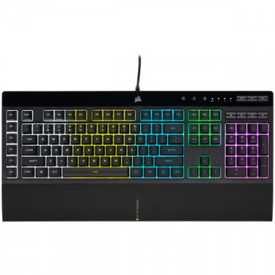 Corsair K55 RGB PRO teclado USB QWERTY Espanol Negro