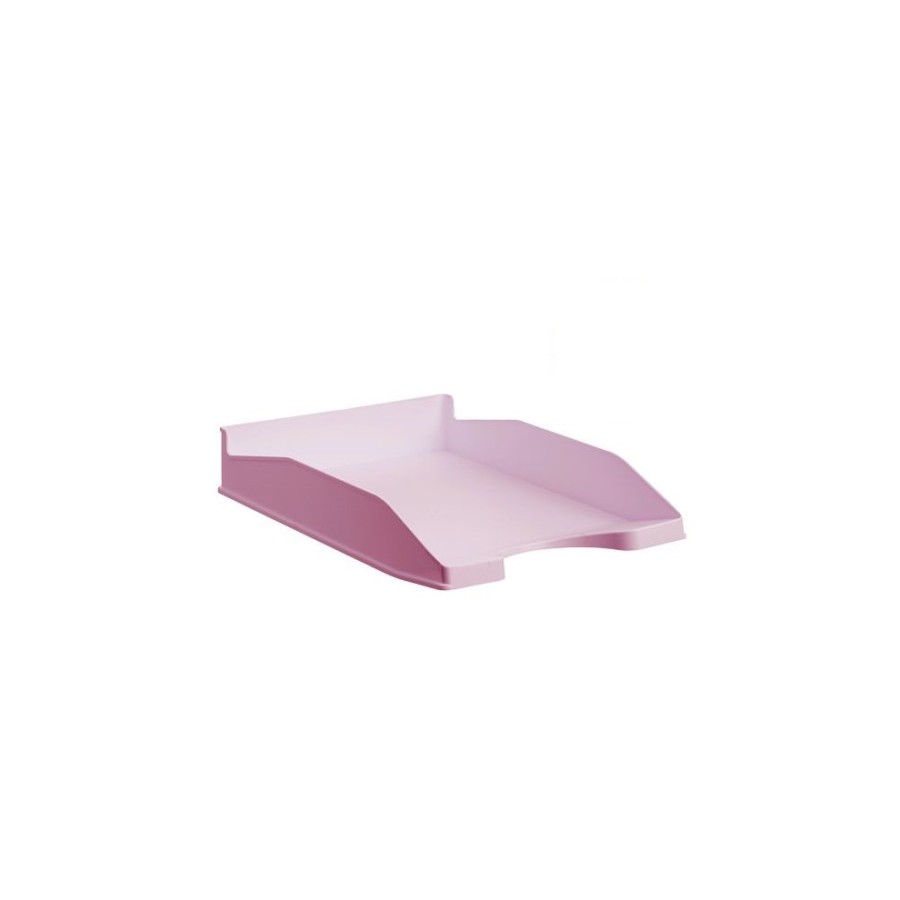 10066-BANDEJA ECOGREEN 100% RECICLADO Y RECICLABLE APILABLE ROSA PASTEL 345X255X60 MM ARCHIVO 2000 742 RS PS