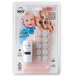 10102-BLISTER IMPRENTILLA LITTLE NIO 10 PICTOS TEMATICA "BEBES" COLOP NIL002