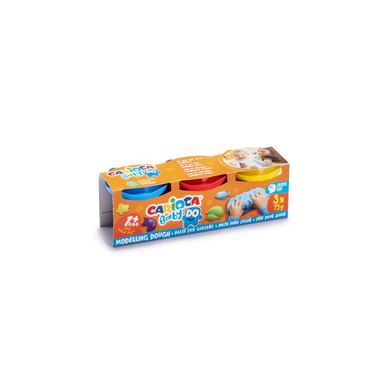 10134-SET PASTA DE MODELAR CARIOCA BABY DOUGH 3X75GR CARIOCA 43179 10134-SET PASTA DE MODELAR CARIOCA BABY DOUGH 3X75GR CARIOCA 43179