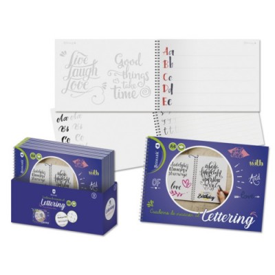 Bismark Cuaderno Lettering A4 32 Hojas Con Espiral