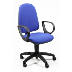 10303-SILLA OPERATIVA DANUBIO REPOSABRAZOS INCLUIDOS AZUL UNISIT JUSB/EB