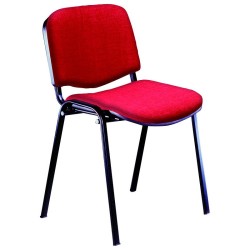 10307-SILLA CONFIDENTE RODANO TAPIZADA ROJA UNISIT D5S/ER
