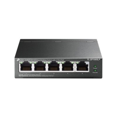 TP LINK TL SF1005LP switch No administrado Fast Ethernet 10 100 Energia sobre Ethernet PoE Negro