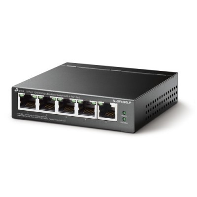 TP LINK TL SF1005LP switch No administrado Fast Ethernet 10 100 Energia sobre Ethernet PoE Negro