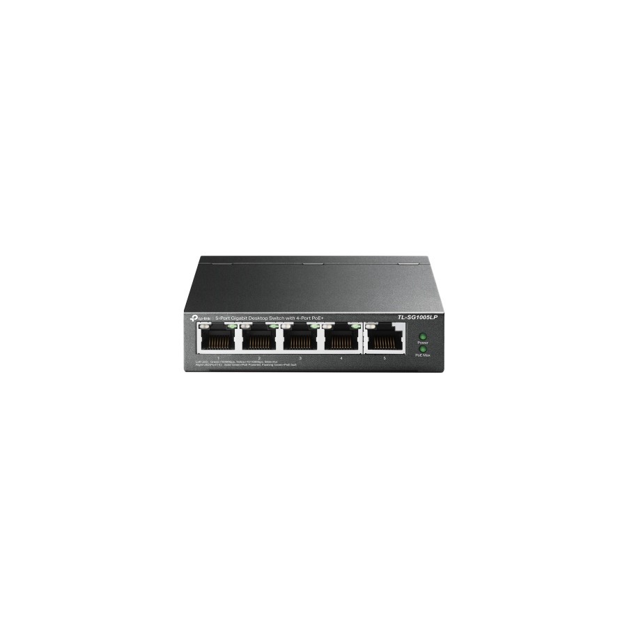 10433-TP-LINK TL-SG1005LP switch No administrado Gigabit Ethernet (10/100/1000) Energia sobre Ethernet (PoE) Negro 10433-TP-LINK TL-SG1005LP switch No administrado Gigabit Ethernet (10/100/1000) Energia sobre Ethernet (PoE) Negro