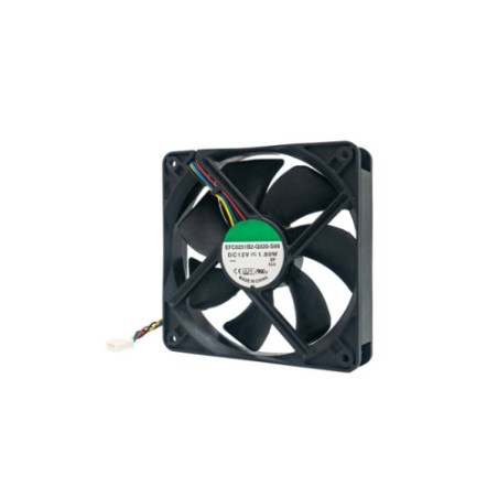 10457-QNAP Fan 120x120x25mm 12V 4PIN 2200 RPM Conjunto de chips Ventilador Negro 1 pieza(s)