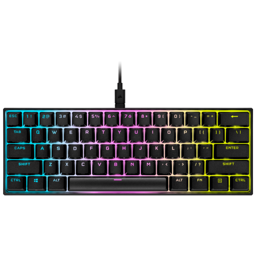 10539-Corsair K65 RGB MINI 60% Mechanical Gaming teclado USB QWERTY Ingles, Espanol Negro