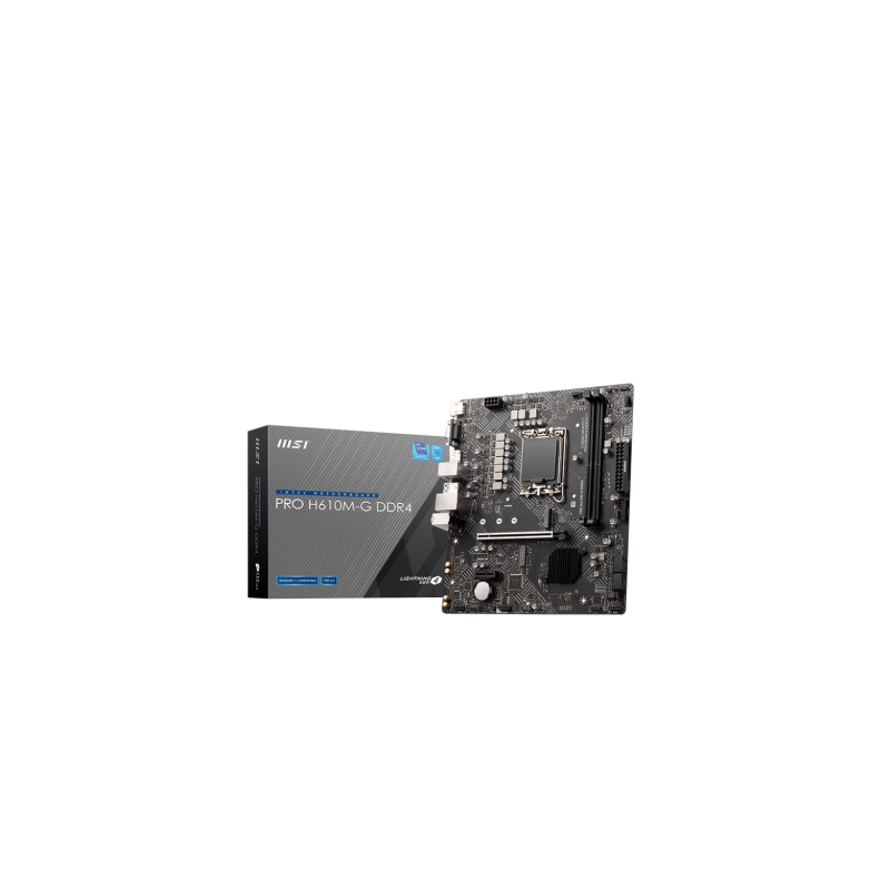 10565-PLACA MSI PRO H610M-G DDR4,INTEL,1700,H610,2DDR4,MATX 10565-PLACA MSI PRO H610M-G DDR4,INTEL,1700,H610,2DDR4,MATX