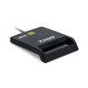 10583-TooQ Lector de Tarjetas Inteligentes DNIe SIM USB-C, Negro