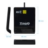 10584-TooQ Lector de Tarjetas Inteligentes DNIe SIM USB-C, Negro