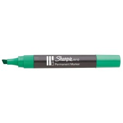 1063-MARCADOR PERMANENTE W10 PUNTA BISELADA VERDE SHARPIE S019271