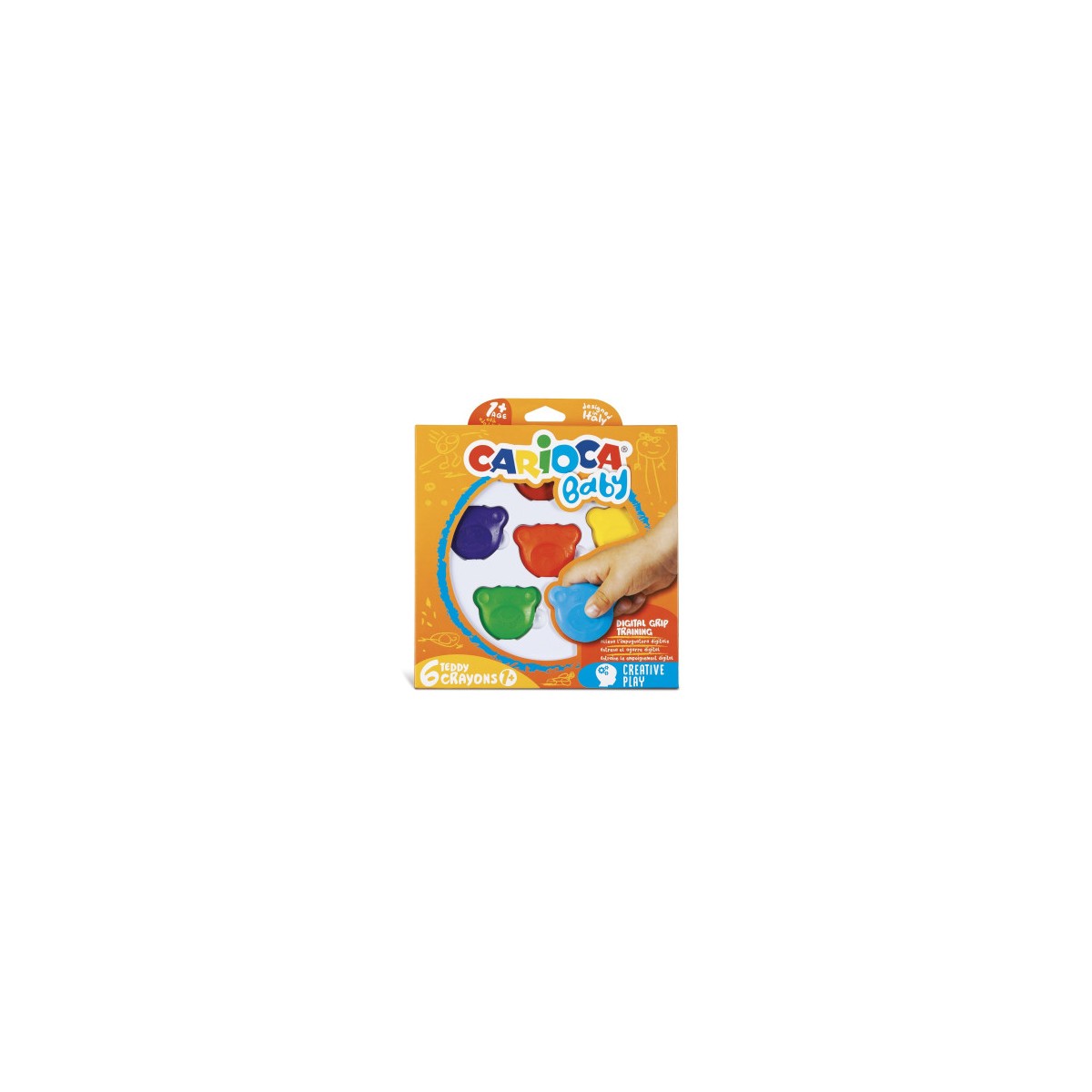 Carioca Teddy Crayons BABY 6 Pz