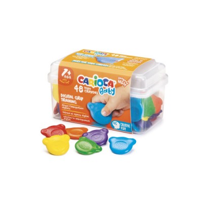 Carioca Teddy Crayons BABY 48 Uds