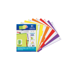 10697-KIT SEPARADORES PP 500 MICRAS A4 5 POSICIONES COLORES VIVOS OXFORD 400159037