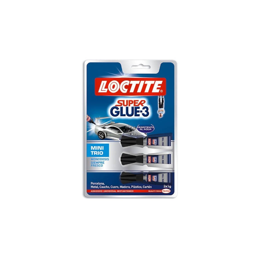 1080-ADHESIVO INSTANTANEO SUPER GLUE-3X1GR. MONODOSIS LOCTITE 2640065