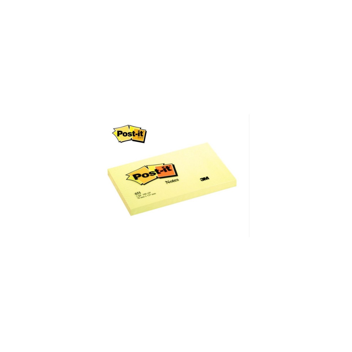 BLOC 100 HOJAS NOTAS ADHESIVAS 76X127MM CANARY YELLOW 6830 CY W10 POST IT 7100317839