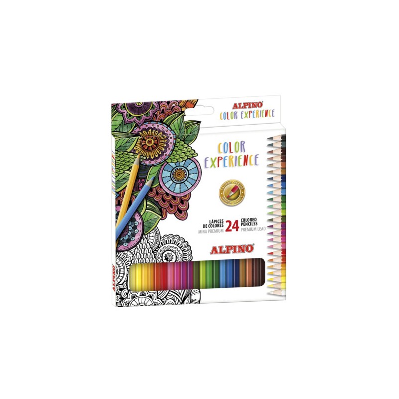 10827-Alpino AL000247 lapiz de color Negro, Azul, Bronce, Marron, Verde, Gris, Azul claro, Verde claro, Rosa claro, Nara