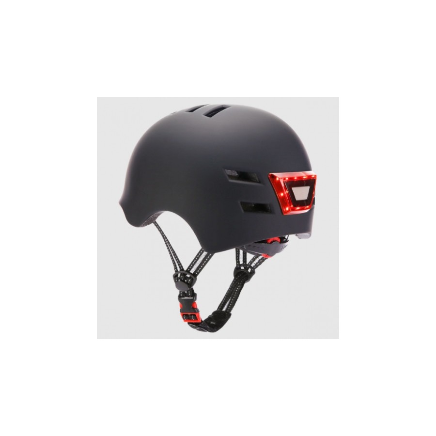 10872-YOUIN CASCO CON LED FRONTAL Y TRASERO NEGRO (TALLA L) 10872-YOUIN CASCO CON LED FRONTAL Y TRASERO NEGRO (TALLA L)
