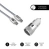 10967-DUAL CAR CHARGER PD20W+QC3.0+C TO C/LIGHTNING S