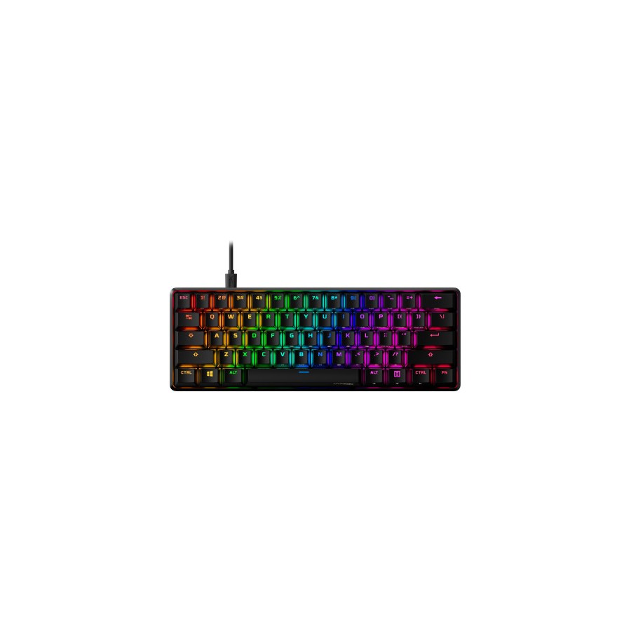 11005-HP HyperX Alloy Origins 60 teclado USB QWERTY Ingles de EE. UU. Negro