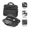 11064-SUBBLIM Maletin Ordenador Air Padding Laptop bag 13,3-14" Gris Oscuro