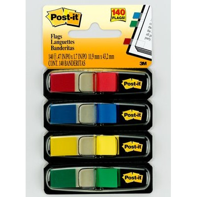 PACK 4 DISPENSADORES X 35 MARCADORES INDEX 119X432MM COLORES SURTIDOS 683 4 POST IT 7000144923