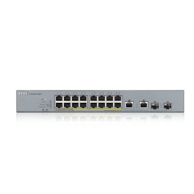 Zyxel GS1350 18HP EU0101F switch Gestionado L2 Gigabit Ethernet 10 100 1000 Energia sobre Ethernet PoE Gris