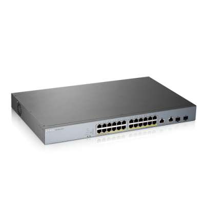 Zyxel GS1350 26HP EU0101F switch Gestionado L2 Gigabit Ethernet 10 100 1000 Energia sobre Ethernet PoE Gris