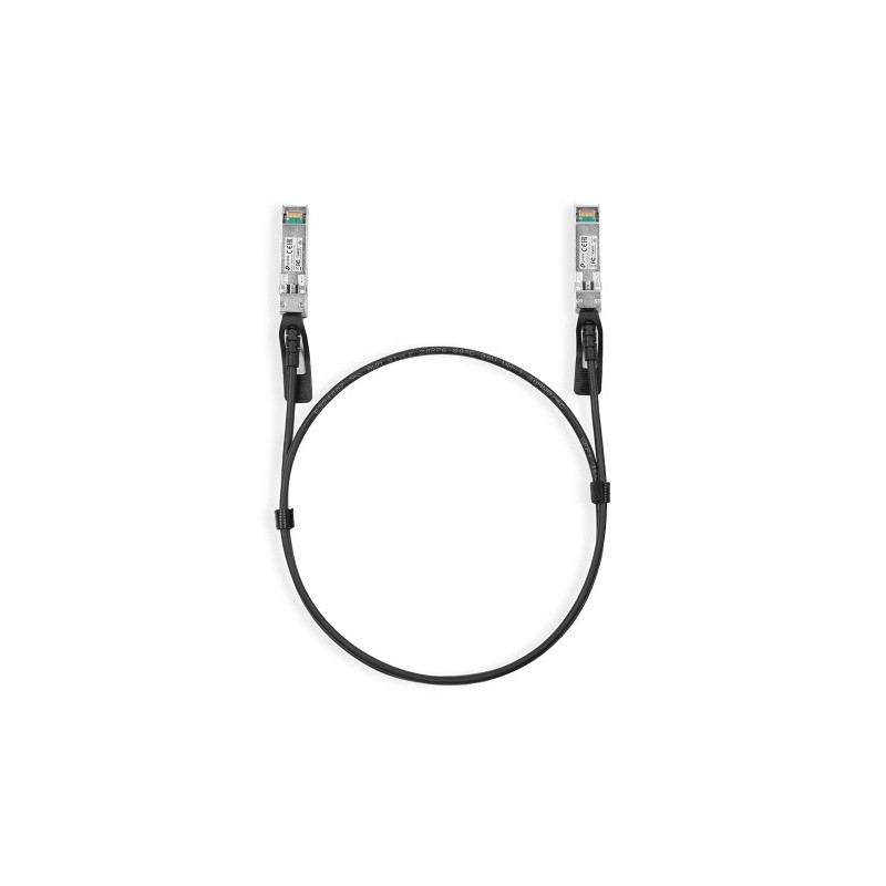 11210-TP-Link TL-SM5220-1M cable de fibra optica SFP+ DAC Negro 11210-TP-Link TL-SM5220-1M cable de fibra optica SFP+ DAC Negro