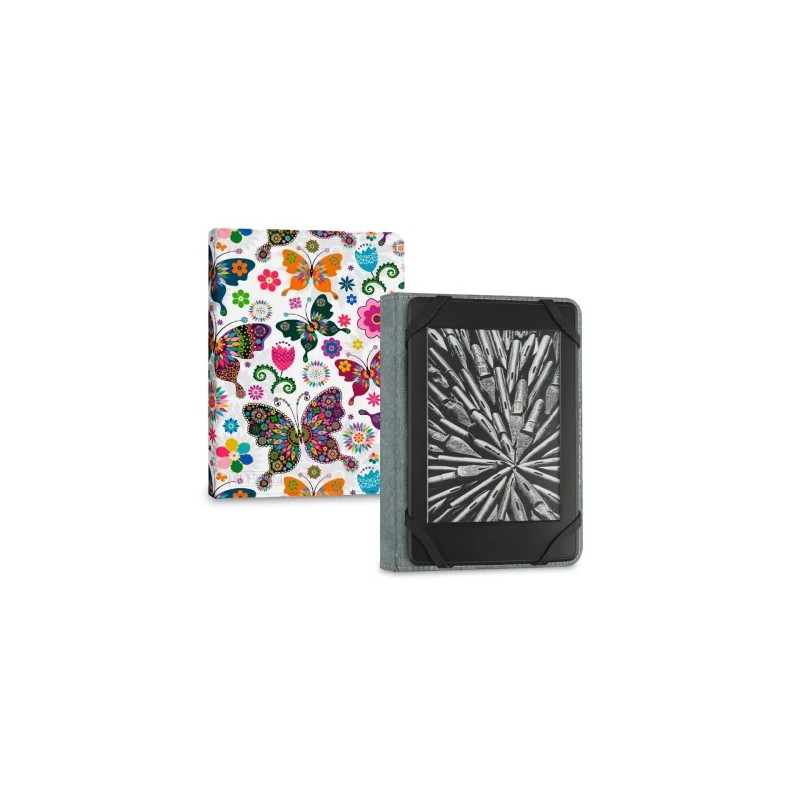 11286-SUBBLIM Funda Libro Electronico Clever Ebook Case 6" Mariposas