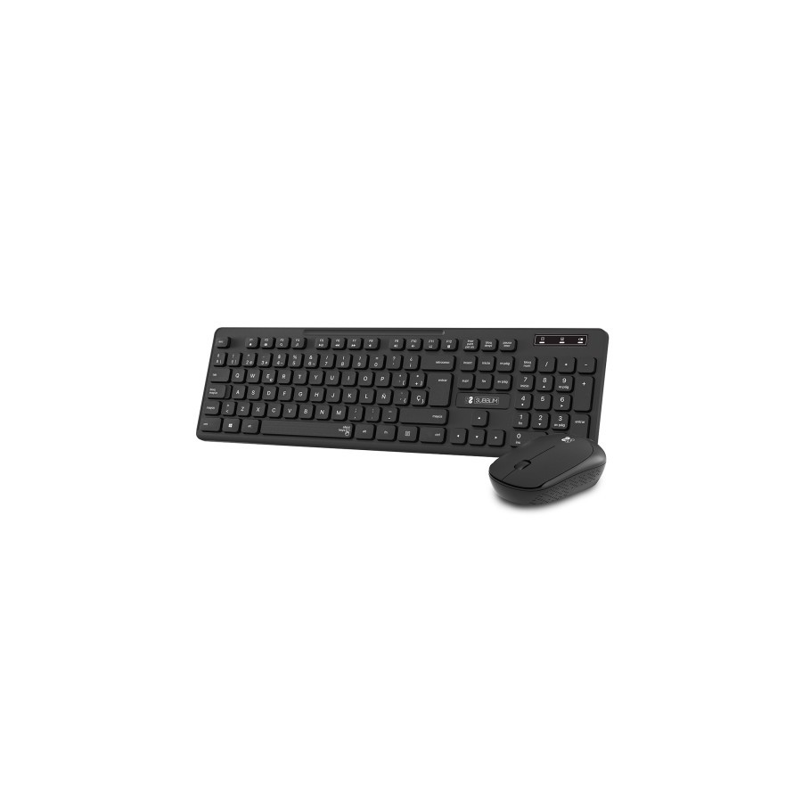 11345-SUBBLIM Teclado Ergonomico y raton Combo Business Slim Silencioso Inalambrico 2.4G 11345-SUBBLIM Teclado Ergonomico y raton Combo Business Slim Silencioso Inalambrico 2.4G
