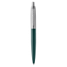 1152-BOLIGRAFO JOTTER XL GREENWICH VERDE MATE RIBETE DE COLOR CROMADO PLUMIN MEDIO TINTA AZUL PARKER 2068511