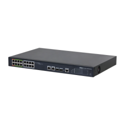 11704-(DH-LR2218-16ET-240-V2) DAHUA SWITCH L2 EPOE GESTIONABLE 16 PUERTOS 10/100 (8 EPOE/EOC + 8 POE) + 2 UPLINK COMBO G