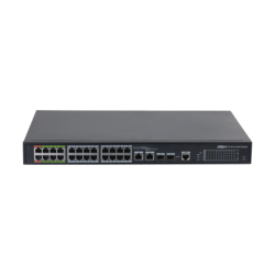 11707-(DH-LR2226-24ET-360-V2) DAHUA SWITCH L2 EPOE GESTIONABLE 24 PUERTOS 10/100 (8 EPOE/EOC + 16 POE) + 2 UPLINK COMBO
