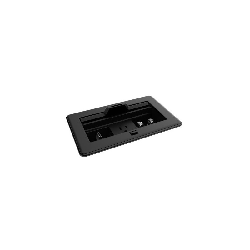 11745-CRESTRON FLIPTOP FT2 SERIES CABLE MANAGEMENT SYSTEM, 202 SIZE, MECHANICAL, PASS-THROUGH LID, BLACK (FT2-202-MECH-P 11745-CRESTRON FLIPTOP FT2 SERIES CABLE MANAGEMENT SYSTEM, 202 SIZE, MECHANICAL, PASS-THROUGH LID, BLACK (FT2-202-MECH-P