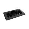 11745-CRESTRON FLIPTOP FT2 SERIES CABLE MANAGEMENT SYSTEM, 202 SIZE, MECHANICAL, PASS-THROUGH LID, BLACK (FT2-202-MECH-P