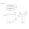 11746-CRESTRON FLIPTOP FT2 SERIES CABLE MANAGEMENT SYSTEM, 202 SIZE, MECHANICAL, PASS-THROUGH LID, BLACK (FT2-202-MECH-P