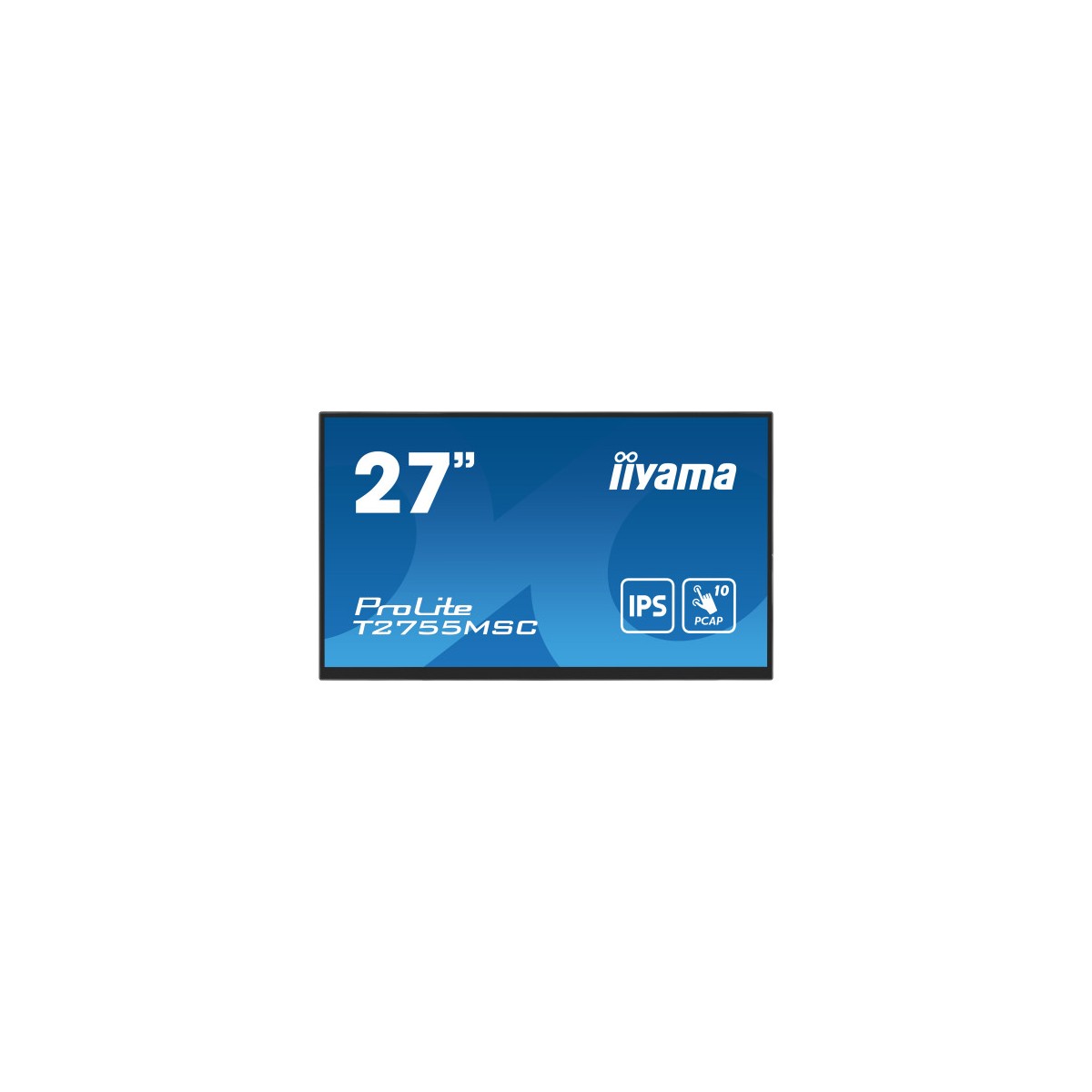 iiyama ProLite T2755MSC B1 pantalla para PC 686 cm 27 1920 x 1080 Pixeles Full HD LED Pantalla tactil Mesa Negro