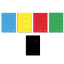 1196-CUADERNO SERIE PREMIUM TAPA EXTRA DURA 70 GRS. A-4 (210X297MM.) MICROPERFORADO 160 HOJAS CUADRICULA 5X5 + GRECA SUR