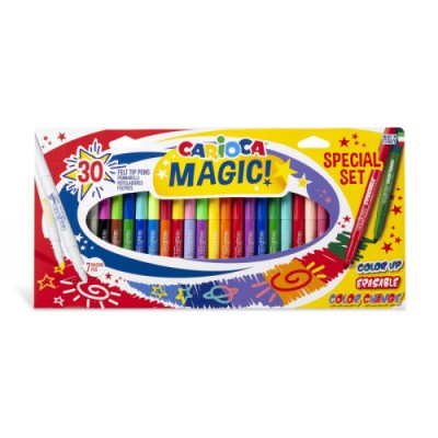 CAJA SET 30 ROTULADORES MaGICOS MAGIC MARKERS CARIOCA 43183