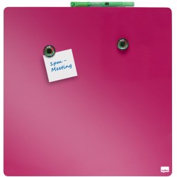 12081-PIZARRA MAGNETICA 360X360MM FACSIA NOBO 1903803