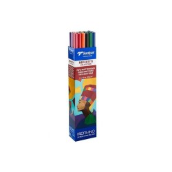 12154-EXPOSITOR SURTIDO PAPEL KRAFT VERJURADO-65 G-1 X 3 M-NEFERTITI COLLECTION-24 ROLLOS-3 ROLLOS X NARANJA FUERTE, FUC
