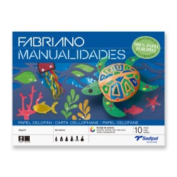 12155-BLOC 42 HOJAS MANUALIDADES SURTIDO PAPELES CREATIVOS FABRIANO S0400001