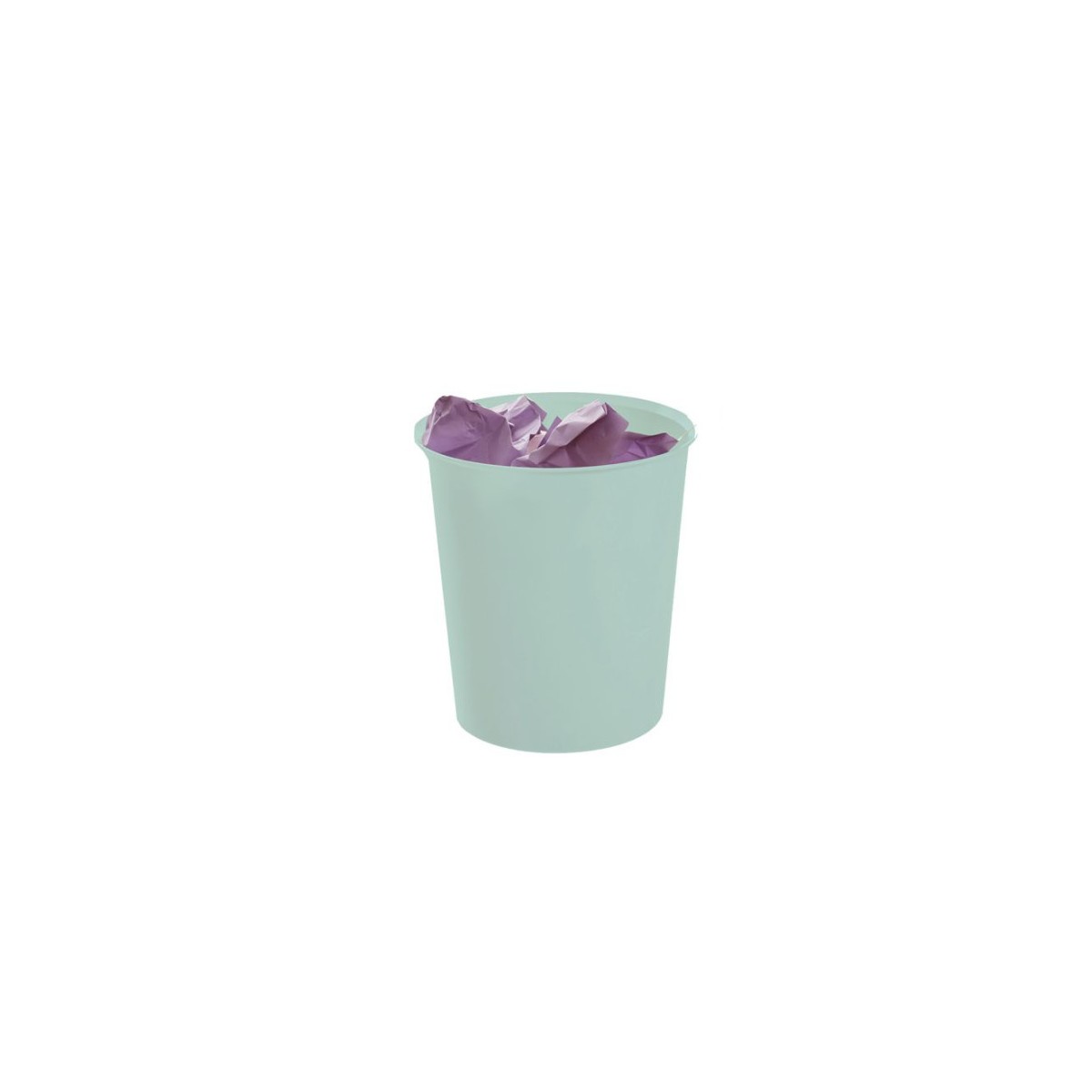 PAPELERA ECOGREEN 100 RECICLADO Y RECICLABLE VERDE PASTEL 18 LITROS 290X310 MM ARCHIVO 2000 2001 VE PS