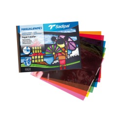 12159-BLOC 10 HOJAS MANUALIDADES PAPEL TRANSPARENTE CELOFAN FABRIANO S0400006