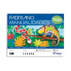 12160-BLOC 10 HOJAS MANUALIDADES PAPEL CHAROL FABRIANO S0400007