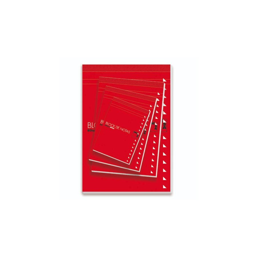 1221-BLOC DE NOTAS CON TAPA 60 GRS. 16o (75X105MM.) 80 HOJAS CUADRICULA 4X4 PACSA 18906