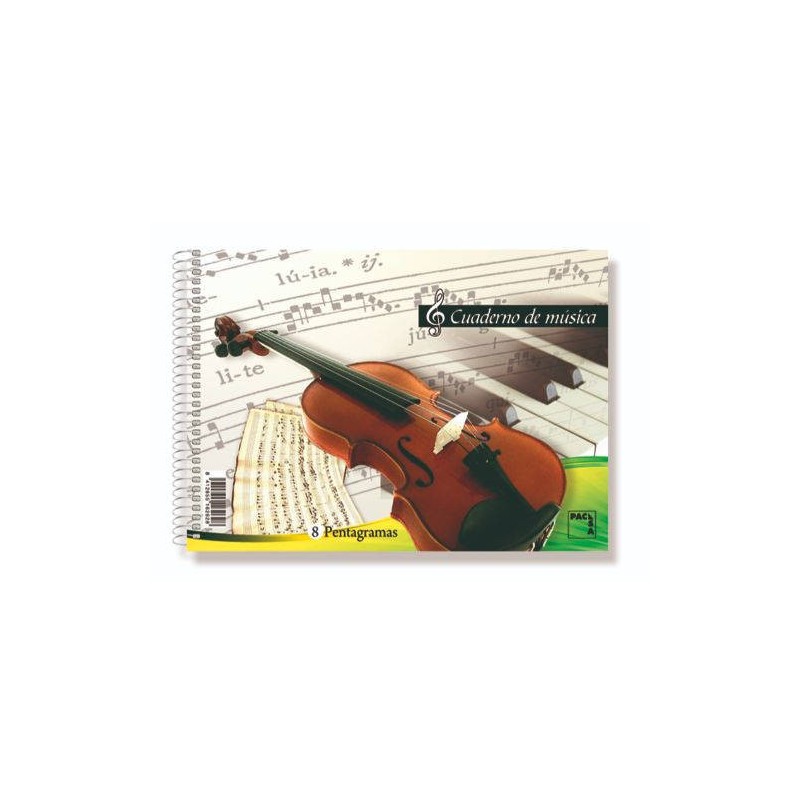 1229-CUADERNO BLOCKS DE MUSICA 80 GRS. 4o (155X215MM.) 20 HOJAS 6 PENTAGRAMAS PACSA 18803 1229-CUADERNO BLOCKS DE MUSICA 80 GRS. 4o (155X215MM.) 20 HOJAS 6 PENTAGRAMAS PACSA 18803