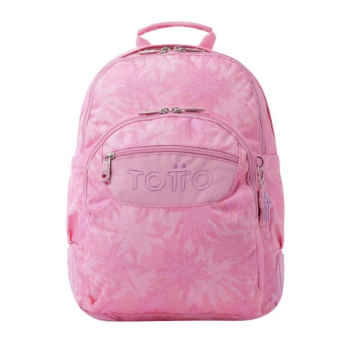 12466-MOCHILA ESCOLAR PALMERAS ROSAS - CRAYOLES TOTTO MA04ECO029-2210N-8IE